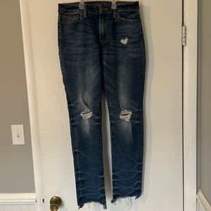 American Eagle Distressed/Ripped Jeans, Medium Blue, 30x32